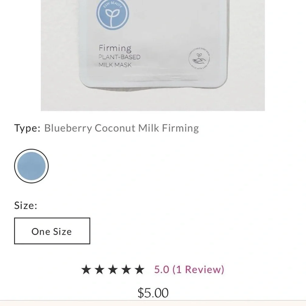ESW The Pink Dream Moisturizing Raw Juice Mask / comes with 2 / retail $5 each